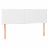  s oprugama i madracem bijeli 140x190 cm od umjetne kože | shoptok.hr