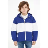 Tommy Hilfiger Otroška jakna mornarsko modra barva