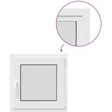  Unutarnja boja prozora u podrumu bijela RISOR 55 x 55 cm - Bijela 55 x 55 cm (Dvostruki sloj) Naginjanje i okretanje desno | shoptok.hr