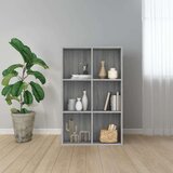 vidaXL Ormarić za knjige / komoda siva boja hrasta 66x30x98 cm drveni | shoptok.hr