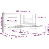  Dnevni ležaj bijeli 80 x 200 cm od masivne borovine | shoptok.hr