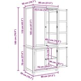  Komplet shranjevalnega pohištva z vrati Rjava Konstruiran les, (5000113167) | Shoptok.si