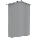  Vrtno spremište sivo 116x45x175 cm od pocinčanog čelika | Eponuda.com