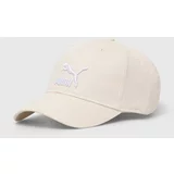 Puma Pamučna kapa sa šiltom boja: bež, s aplikacijom, 022554