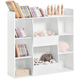 SoBuy knjižna omara za otroke v beli barvi v skandinavskem slogu, (20815217) | Shoptok.si