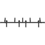 vidaXL Komplet opreme za drsna vrata 183 cm jeklo črne barve | Shoptok.si