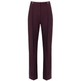Elisabetta Franchi Elegantne hlače PA12356E2 Bordo Cene