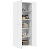 Visoka komoda bijela 70 x 42,5 x 185 cm od konstruiranog drva | Eponuda.com