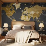  Foto tapeta - World Map: Modern Geography 150x105 Standard | shoptok.hr