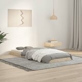 vidaXL Posteljni okvir 75x190 cm trdna borovina Cene
