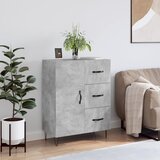  Komoda siva boja betona 69,5x34x90 cm od konstruiranog drva | shoptok.hr