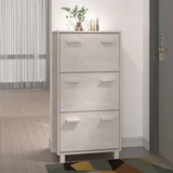 za cipele HAMAR bijeli 59,5x35x117 cm masivna borovina