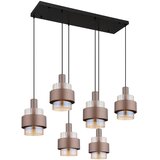 Globo 15560-6HA - Luster na sajli MILLEY 6xE27/60W/230V braon | Eponuda.com