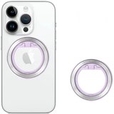 Techsuit MagSafe telefonski prsten (MPR2) – Okrugli oblik- aluminijska legura – Srebrna/ružičasta | shoptok.hr