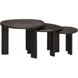  Stolovi za kavu na sklapanje 3 pcs Bijelo Čvrsto drvo manga | Eponuda.ba