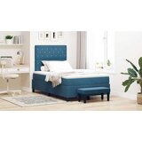 Box spring krevet Tamno plava 120 x 200 cm Baršun Cijene
