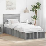  Krevetna konstrukcija Siva Sonoma 75 x 190 cm Konstruirano drvo | shoptok.hr