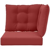  Zunanja blazina za kavč 3 pcs vinsko rdeča Poliester, (5000202546) | Shoptok.si