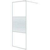 Pregrada za tuš bijela 80 x 195 cm s prozirnim staklom ESG | shoptok.hr