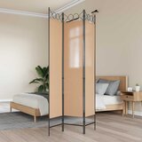  3-panelni pregradni zid Bež 120 x 200 cm Tkanina | Eponuda.com