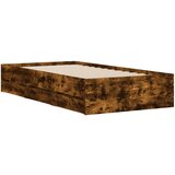  Okvir kreveta s ladicama boja dimljenog hrasta 90x190 cm drveni | shoptok.hr