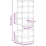  Polica Staro drvo 40 x 29 5 x 115 cm Konstruirano drvo | shoptok.hr