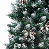  Umjetna božićna jelka s LED svjetlima i setom kuglica i češerima 180 cm | Eponuda.com