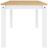  Blagovaonski stol PANAMA bijeli 160x80x75 cm masivna borovina | shoptok.hr