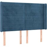  Uzglavlje s ušima tamnoplavo 147x16x118/128 cm baršunasto | shoptok.hr