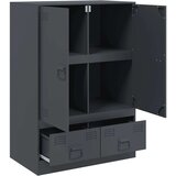 vidaXL Visoka komoda antracit 67 x 39 x 95 cm čelična | shoptok.hr