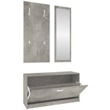 Maison Chic Komplet omarice za čevlje 3 v 1 betonsko siv inženirski les, (21777211) | Shoptok.si
