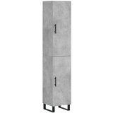  Visoka komoda siva betona 34 5x34x180 cm od konstruiranog drva | shoptok.hr