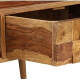  Stolić za kavu od masivnog drva šišama s premazom boje meda 110 x 50 x 37 cm | shoptok.hr