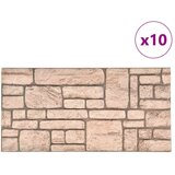  Zidne panele 10 pcs Bež 100 x 50 cm EPS pjena | shoptok.hr