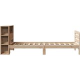 vidaXL Posteljni okvir brez vzmetnice 90x200 cm trdna borovina | Shoptok.si