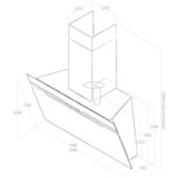 Elica aspirator majestic BL/A/90 | ePonuda.com