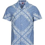 Tommy Jeans Srajce s kratkimi rokavi TJM REG AOP SS SHIRT EXT Modra | Shoptok.si