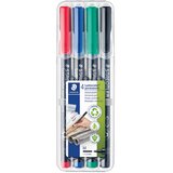 Marker PERMANENTNI 1MM PK4 RECIKLIRANI LUMOCOLOR STAEDTLER 317 WP4 | shoptok.hr