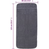  Ručnici za plažu 4 kom antracit 60 x 135 cm od tkanine 400 GSM | Eponuda.ba