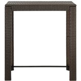  Vrtni barski stol smeđi 100 x 60,5 x 110,5 cm od poliratana | Eponuda.ba