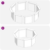  Prsten za vatru Crna 60 x 60 x 25 cm Čelik | shoptok.hr