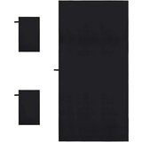 vidaXL Set sportskih ručnika 3 pcs Crna Polyester i Polyamid | shoptok.hr