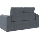 vidaXL Floor Sofa Bed 2-v-1 Temno siva 148x71x83 cm Velvet | Shoptok.si