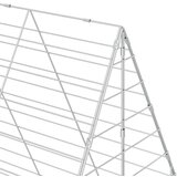  Kavez za zečeve Srebrno 400 x 100 x 210 cm Cinkani čelik | shoptok.hr