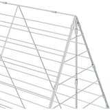  Kletka za zajce srebrna 200 x 100 x 210 cm Cinkana jeklena, (5000204308) | Shoptok.si