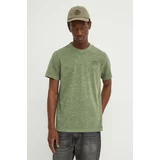 G-star Raw Bombažna kratka majica moška, zelena barva, D24688-B256