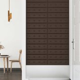  Zidna uzglavlja 12 pcs Smeđa 60 x 15 cm Lažna koža | Eponuda.ba