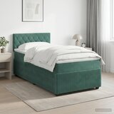  Boxspring krevet s madracem Tamnozelena 80 x 200 cm Baršun | shoptok.hr