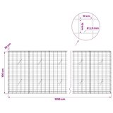  Gabion s žicom debljine 3 5 mm i mrežom 10x10 cm 1050x20x100 cm - 20 cm 100 cm 1050 cm | shoptok.hr