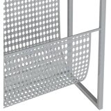  Stalak za časopise srebrni 35 x 15 x 45 cm čelični | shoptok.hr